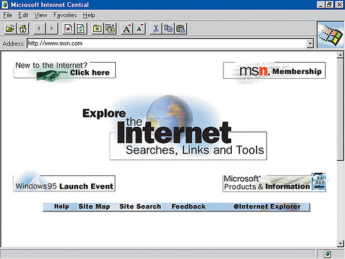 Screenshot of Internet Explorer 1