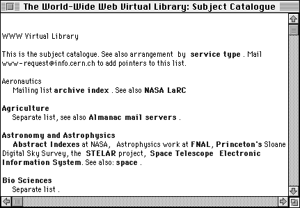 Screenshot of MacWWW