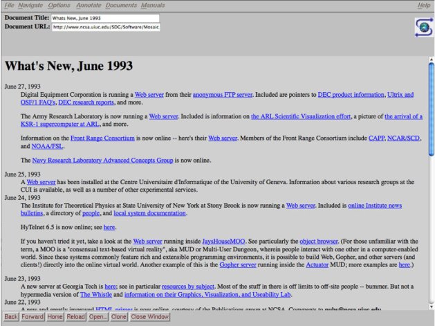 Screenshot of What's New