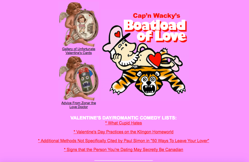 Cap'n' Wacky's Boatload of Love